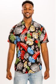 PRINT HAWAIIAN SHIRT (Color: MULTI, size: L)